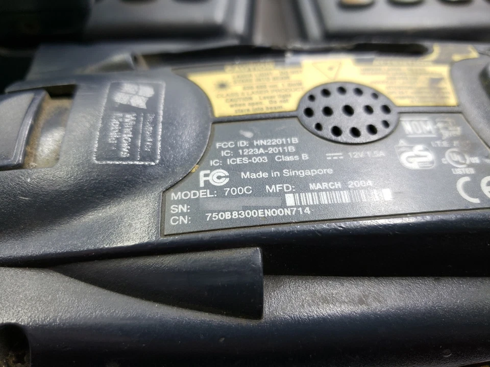 Лот из 5 Intermec 700 750B8300EN00N714 портативный компьютер сканер штрихкодов как есть - Изображение 3 из 4