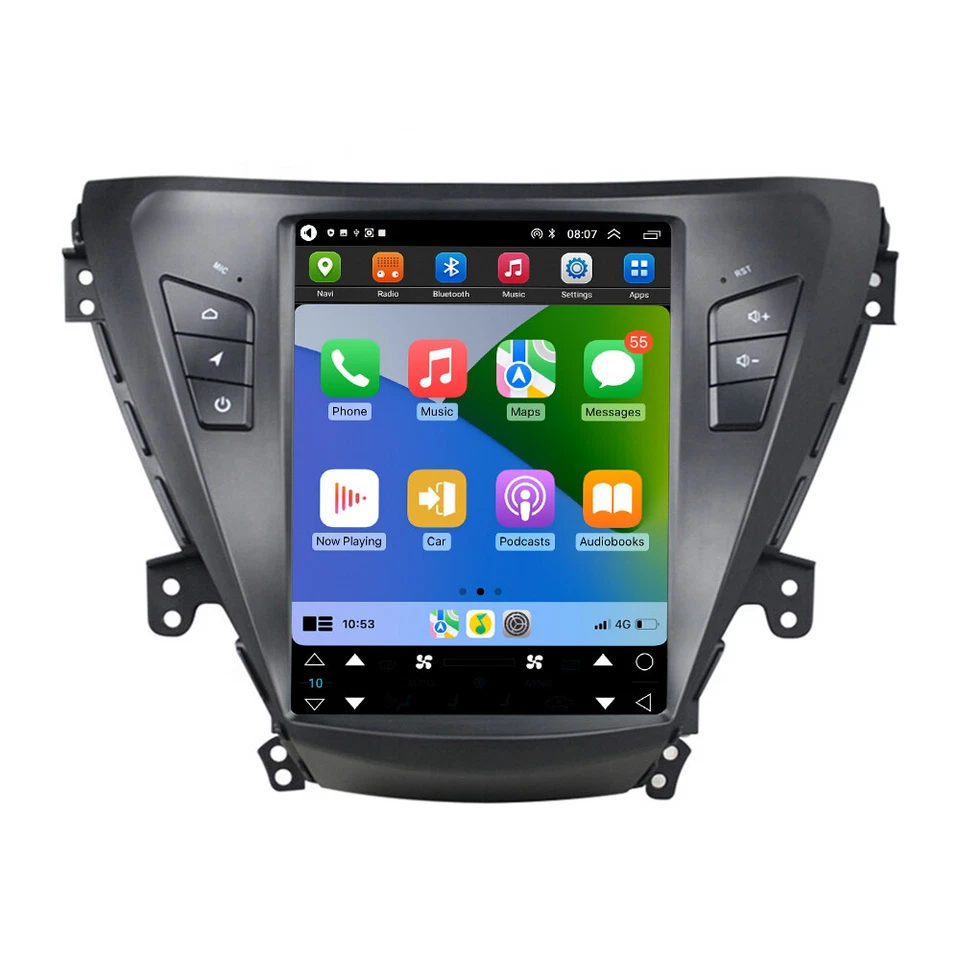 4+64G Car Vide Player for Hyundai Elantra 2011 2012 10.4"IPS Screen GPS FM Radio - Image 3 of 4