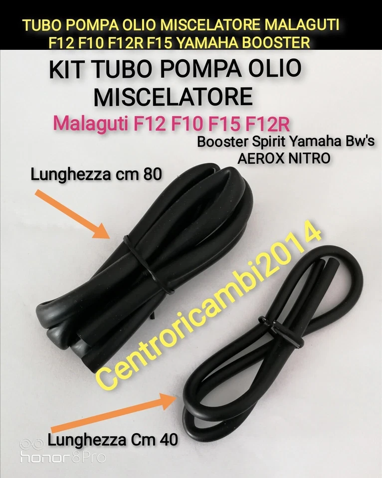 TUBO POMPA OLIO MISCELATORE MALAGUTI F12 F10 F12R F15 YAMAHA BW'S AEROX BOOSTER