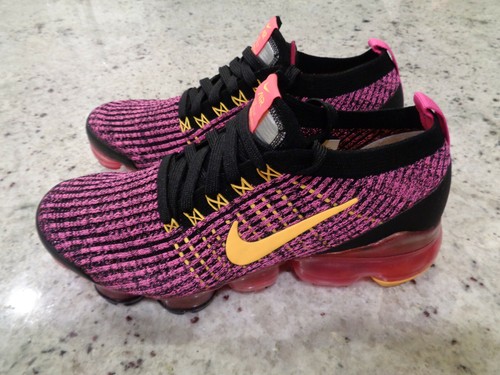 Nuovo * Nike Air Vapormax Flyknit 3 LASER Fucsia Arancione AJ6910-600,  women's Sz 5 | eBay