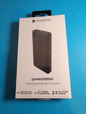 Mophie Powerstation 10,000mAh PD (Fast Charge) Portable Charger For USB Devices