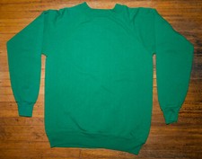Vtg 80s Hanes Activewear Sweatshirt Blank Plain Crew Neck Pullover EUC Small