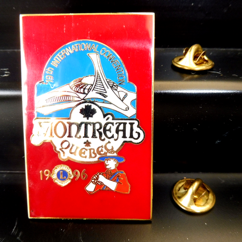 PIN'S PINS EPINGLETTE - LIONS CLUB INTERNATIONAL 19th CONVENTION MONTREAL 1996 - 第 1/2 張圖片