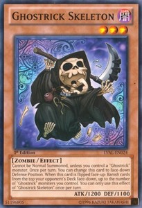 Ghostrick Skeleton - LVAL-EN024 - Common - Unlimited x3 - Near Mint
