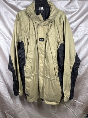 Helly Hansen Helly Tech Midlayer Tan Packable Hooded Windbreaker Mens Sz: XL