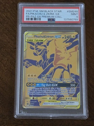 2019 Pikachu & Zekrom GX SM248 - PSA 9 MINT
