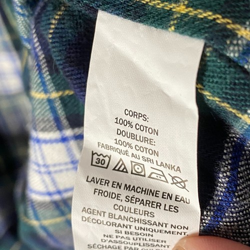 L.L.Bean Hurricane Shirt Men Medium Blue Traditional Fit Flannel-Lined Button Up - Picture 4 of 12