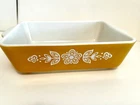 Vintage Pyrex Butterfly Gold 1 1/2 QT Baking Casserole Dish 0503 USA
