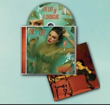 NEW IN HAND SEALED- Taylor Swift The Life of a Showgirl CD + Hand Signed Photo 4