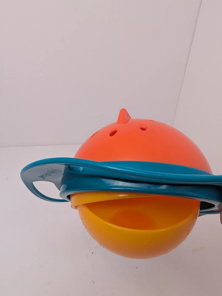 Giroscopio con Tapa, 360 Resistente a Derrames, para Bebé y Niños, Naranja/Verde azulado Foto 3 de 4
