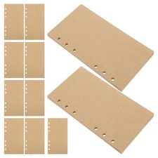 160 Pcs Kraft Paper Notebook Refill Binder Inserts Journal Blank Pages