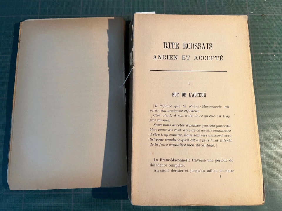 Rosen Cours de Maçonnerie Pratique 1885 Tome I. 1 à 32 grades du REAA Rarissime - Photo 3/4