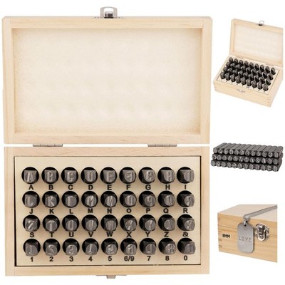 Metal Stamping Kit 36-Piece Letter & Number Stamp Set