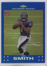 2007 Topps Chrome Blue Refractor Troy Smith #TC169 1n4j