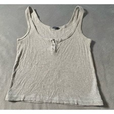 Brandy Melville ribbed gray tank top. Gently worn.
