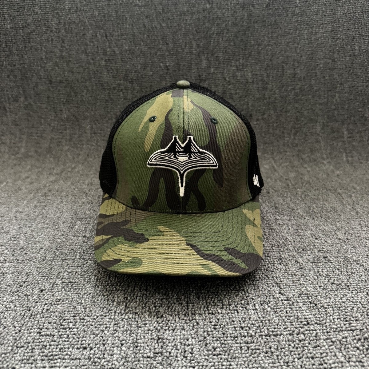 '47 Brand Seattle Kraken Trucker Snapback Camo Black Hat Mesh Back