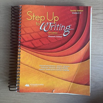 Step Up to Writing 4th Edition Teacher's Edition Grades 3-5 Homeschool
