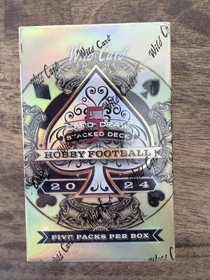 2024 Wild Card Five Card Draw Stacked Deck Football Factory Sealed Hobby Box
