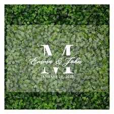 Custom Large Wedding Acrylic Sign, 16 X 24 Inches, Minimalist Modern Monogram...