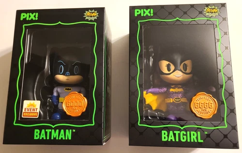 PIX! Thrilljoy Batman Classic TV Series Batman (Exclusive) & Batgirl Common Lot