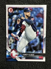 COREY KLUBER #3 2018 Bowman Baseball QTY Cleveland Indians