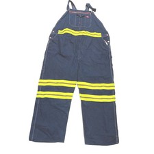 Dickies E-Vis Bib Overalls Mens 60X32 Blue Denim Reflective Hi-Vis Trim Workwear