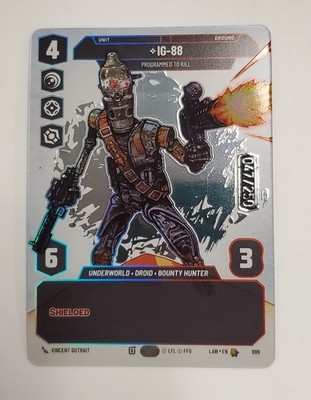 Star Wars Unlimited A Lawless Time IG-88 Programmed to Kill Serialized Near Mint