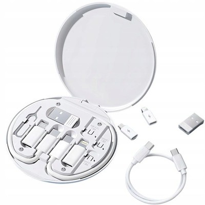 Ladekabel Adapter Set 5in1 60W Lightning USB-C USB-A Micro USB Sim Karten Nadel