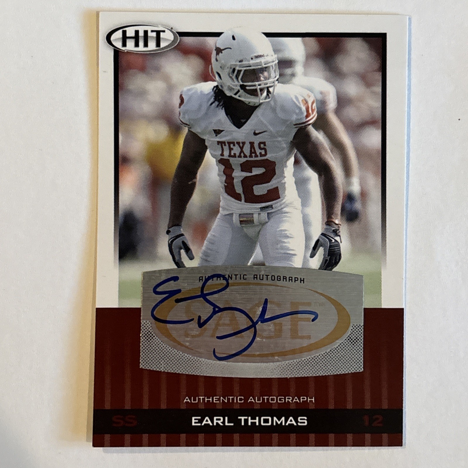 Earl Thomas SA-GE Hit Autographs #A60 Base
