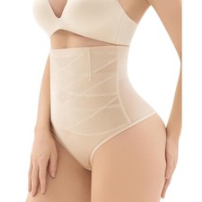 NWT Thong shapewear for Women Tummy Control, High Waisted Thong Panties Girdle S