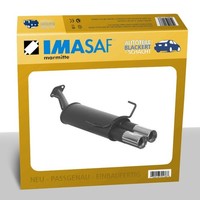 Imasaf Sportauspuff für Opel Astra G Kombi Diesel 1.7/2.0 Flansch 2X76Mm