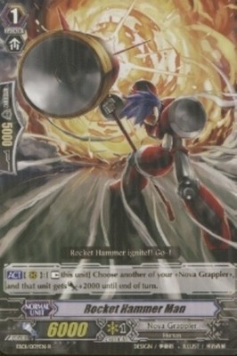 4 x Rocket Hammer Man - EB01/009EN - R Near Mint / Mint, English CFV