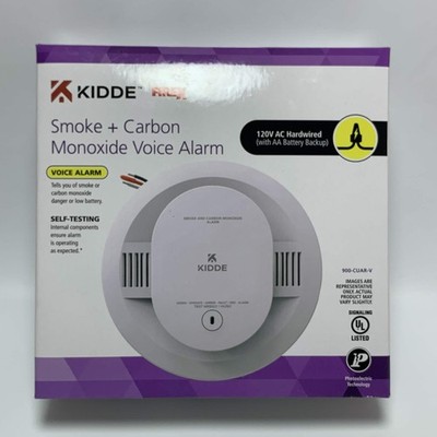 Kidde FireX 900-CUAR-V Smoke & Carbon Monoxide Voice Alarm Hardwired New