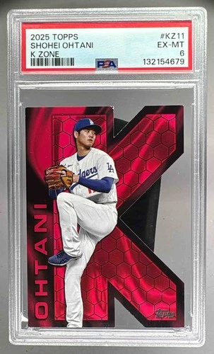 132154679 Shohei Ohtani 2025 Topps #KZ-11 K Zone PSA 6