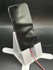 Wide Base Cell Phone Holder- 3D printed  Sturdy! Available in White 