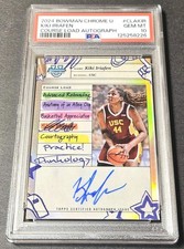 2024-25 Bowman Chrome U Auto Kiki Iriafen Course Load Rookie #CLA-KIR USC PSA 10
