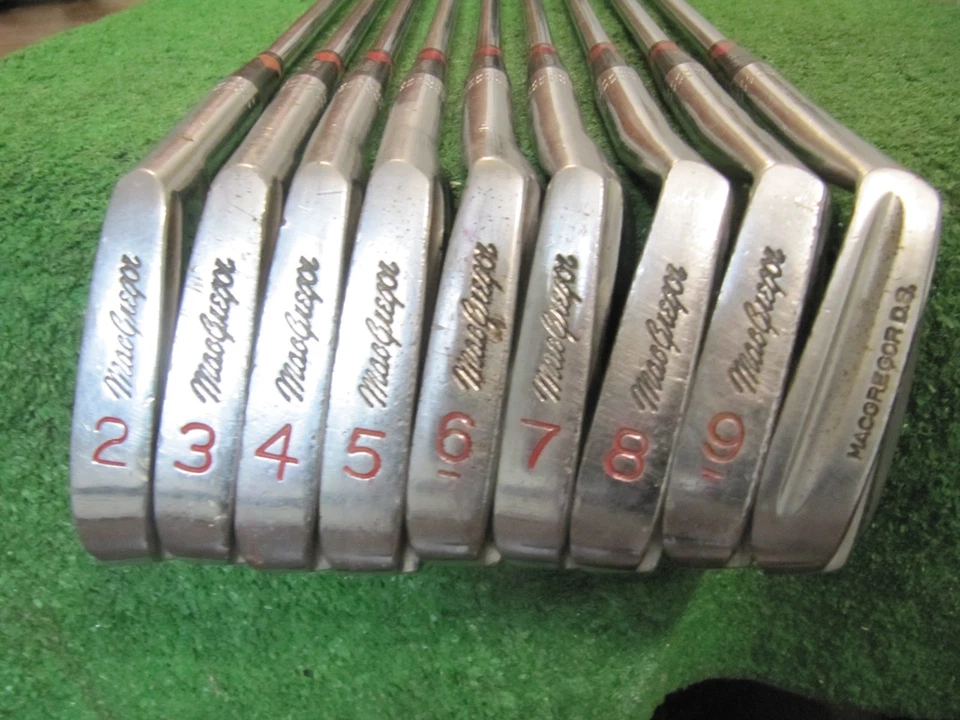 VINTAGE 1962 MACGREGOR TOURNEY VFQ MT 2 IRONS 2-W PRO-PEL ACTION R FLEX STEEL - Image 2 of 4
