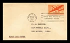 US COVER AIR MAIL 50C FIRST DAY ISSUE SCOTT C31 DAMAGED BACK