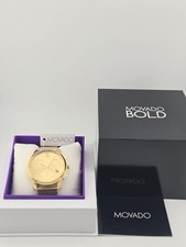 895 MSRP Movado Bold Men's Chronograph Gold-Tone Watch - 3600634 NEW