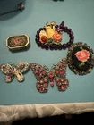 VINTAGE COSTUME JEWELRY! 1 Weiss butterflyLot 902