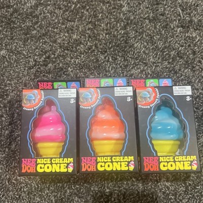 Viral Needoh Nice Cream Cone Bundle Of 3 RARE SHIPS ASAP