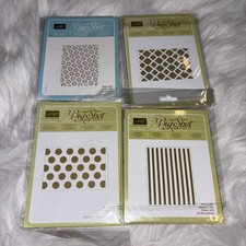4 Stampin Up Big Shot Textured Impressions Embossing Folder - All Included