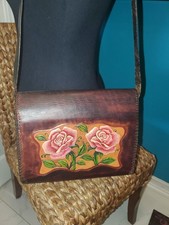 VINTAGE HAND TOOLED HANDBAG