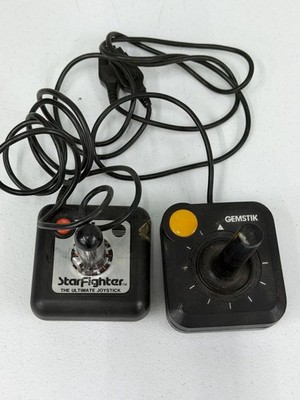 VINTAGE SUNCOM ATARI 2600 STARFIGHTER THE ULTIMATE JOYSTICK GEMSTIK LOT OF 2