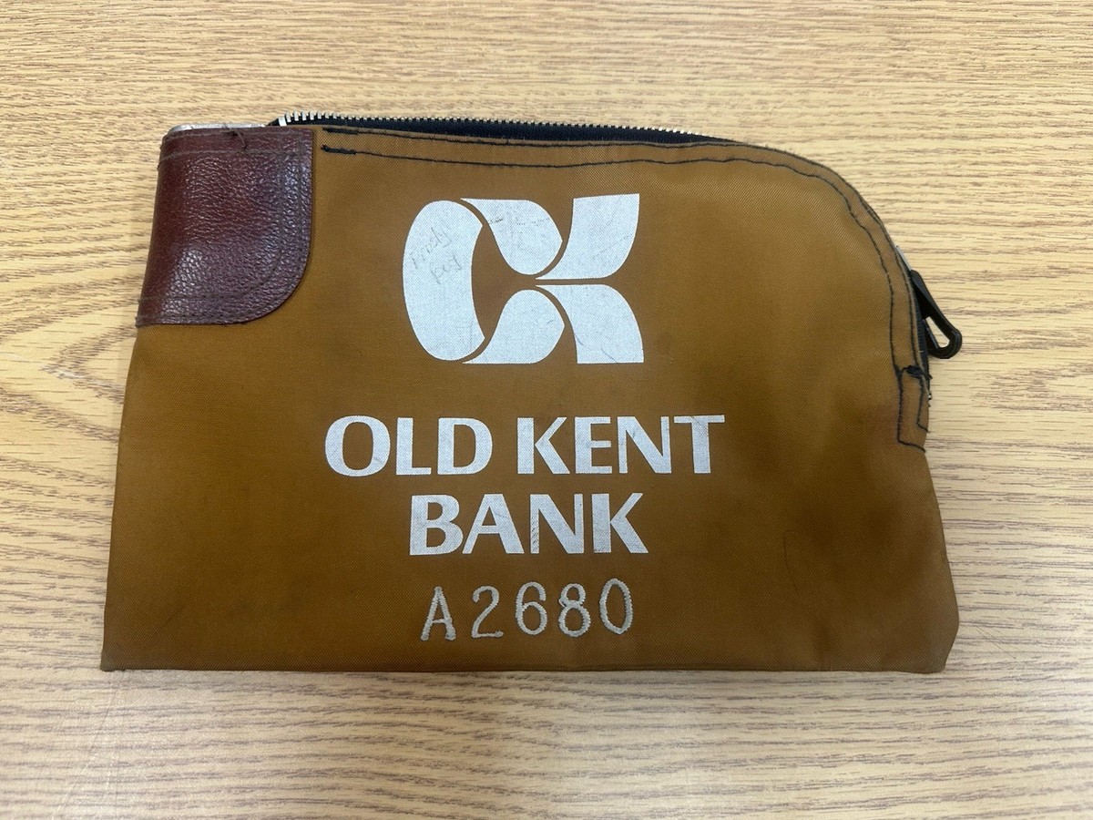 Old Kent Bank Bag With Zipper, Lock. NO KEY | eBay