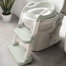 Potty Training Seat with 2 Step Ladder for Toddlers - Splash Guard, Adjustabl...