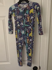 Kiki + Lulu Convertible Footie Pajamas Sleeper Size 12-18 Months Jungle Animals