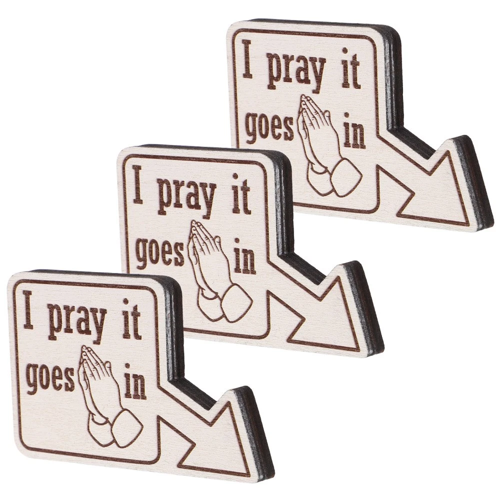 3Pcs Wooden Billiard Pocket Markers Elegant Pool Table Sign for Home Decor