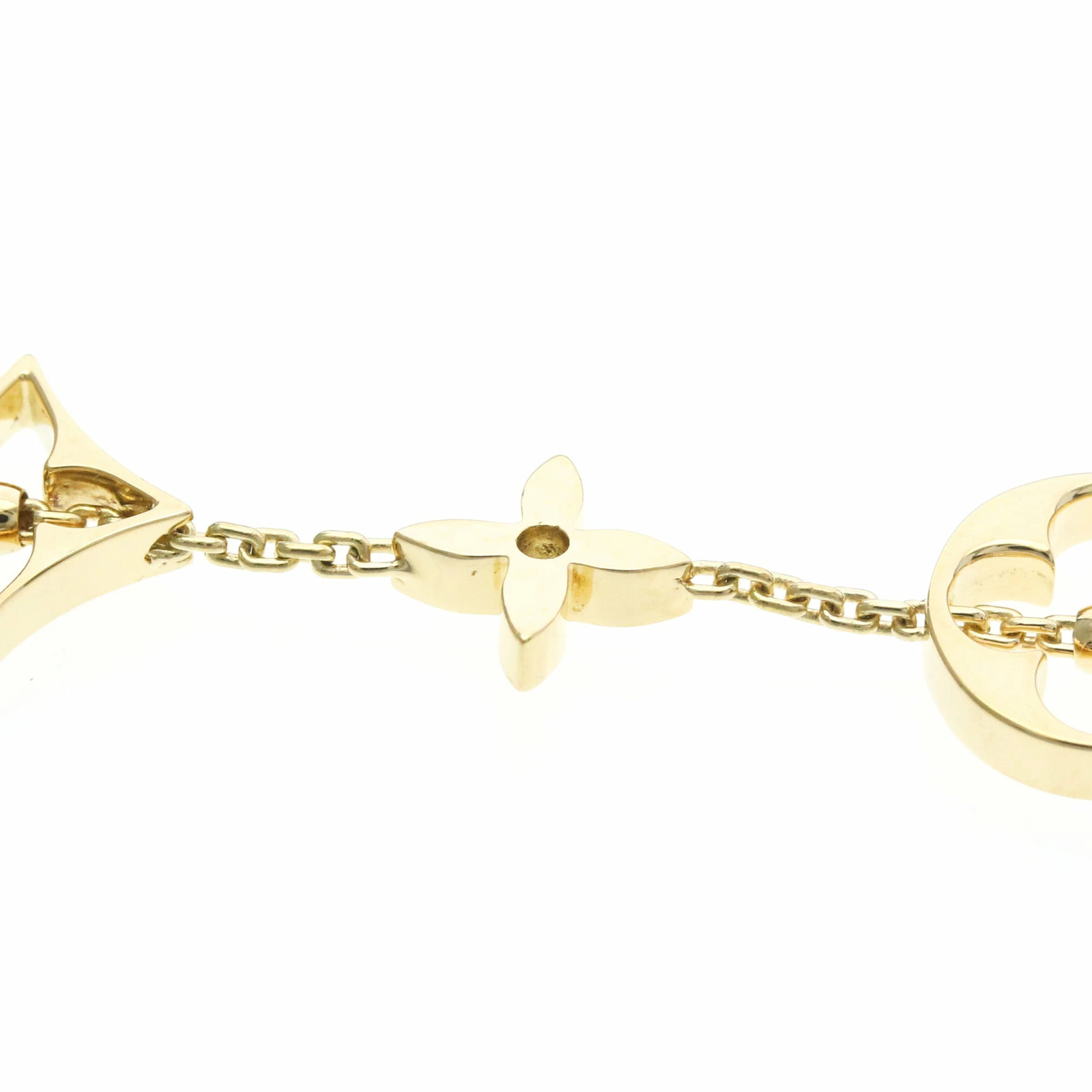 LOUIS VUITTON Bracelet Monogram K18 Yellow G(K18YG) None Bracelet Gold Authentic image 8