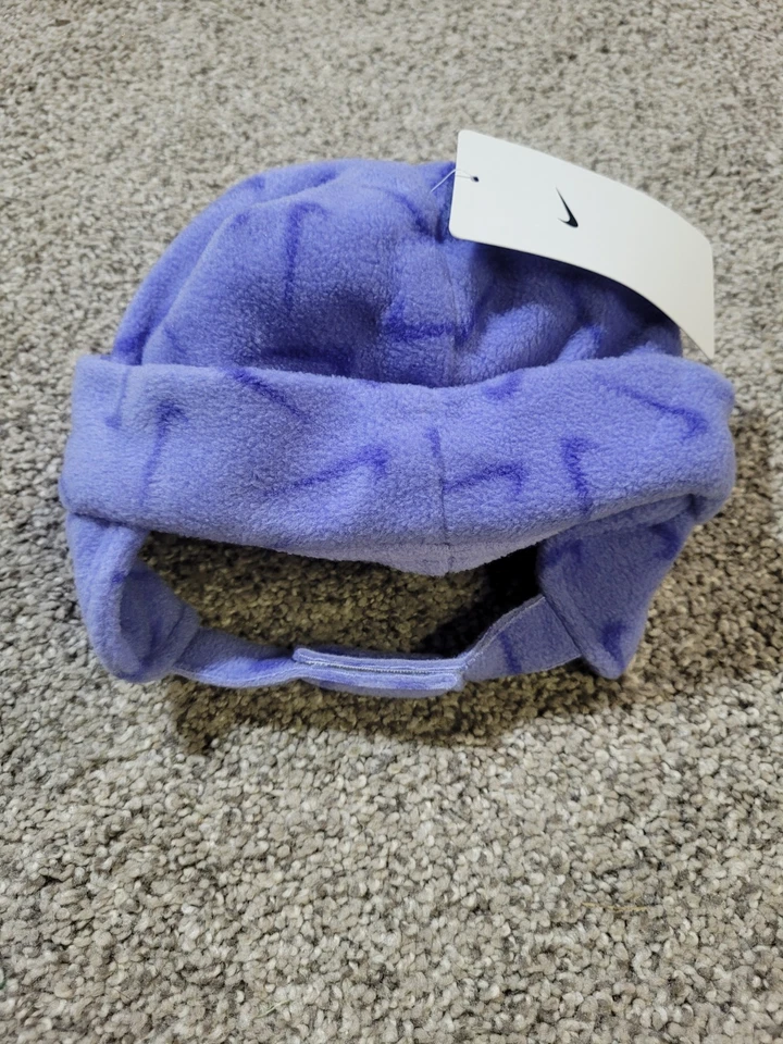 Nike Kids 12-24 месяцев шляпа и перчатки/рукавицы комплект ребенка ясельного возраста фиолетовый новый с Ярлыками 6A2992-P3F - Изображение 4 из 4